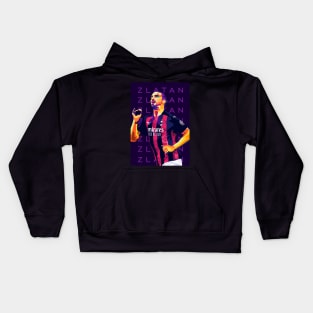 Zlatan Ibrahimovic Wpap Pop Art Kids Hoodie